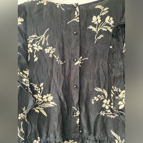 Sézane black Jacquard patterned long sleeve dress - Picture 7 of 7